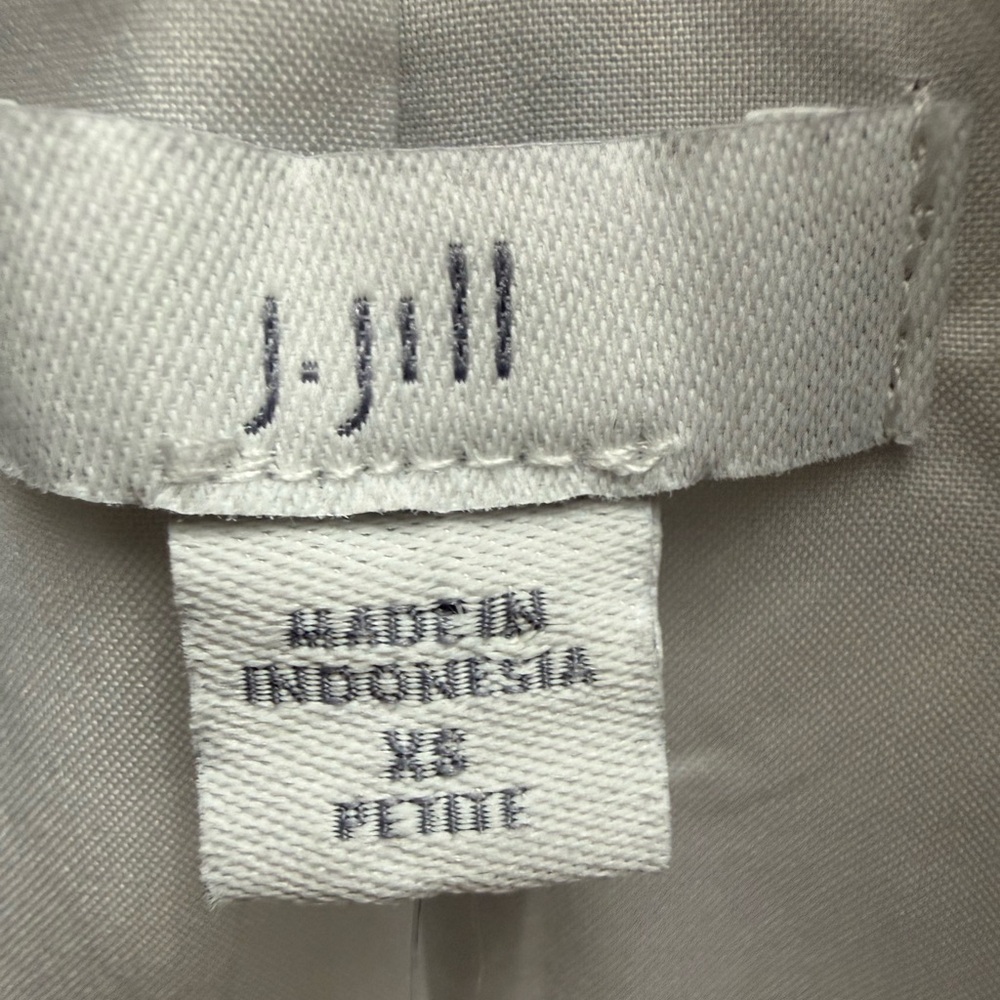 J. Jill Classic Blue and White Striped Double Breasted Blazer Size petite XS - Picture 3 of 14